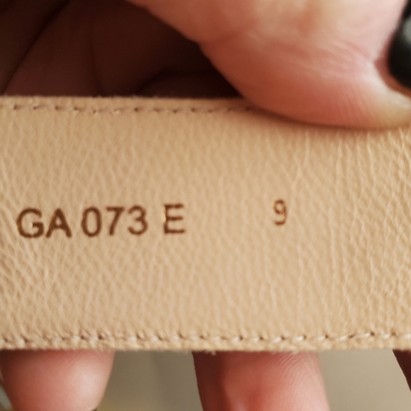 Good American Sz 9. Light Pink  Espadrillle Wedge Sandal. Woven Gold Trim - Picture 3 of 9